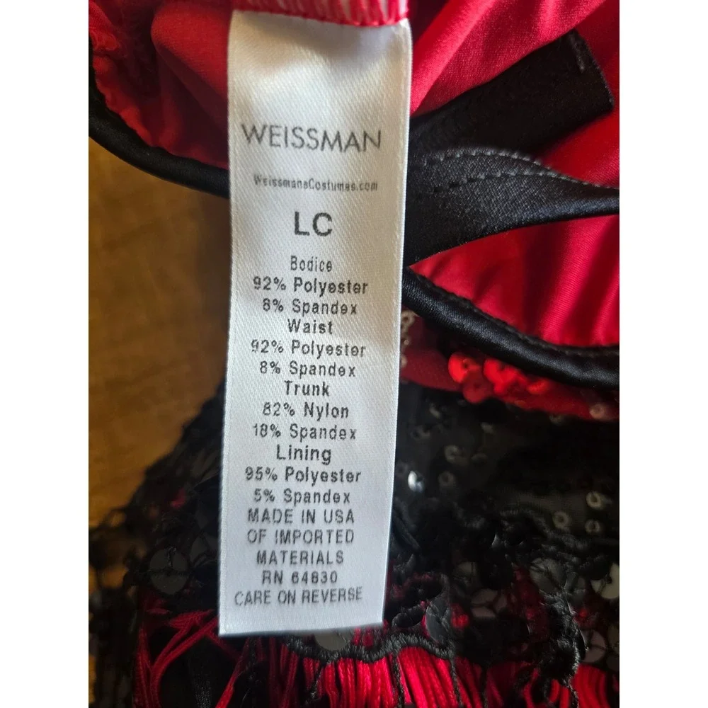 Weissman black and red costume 